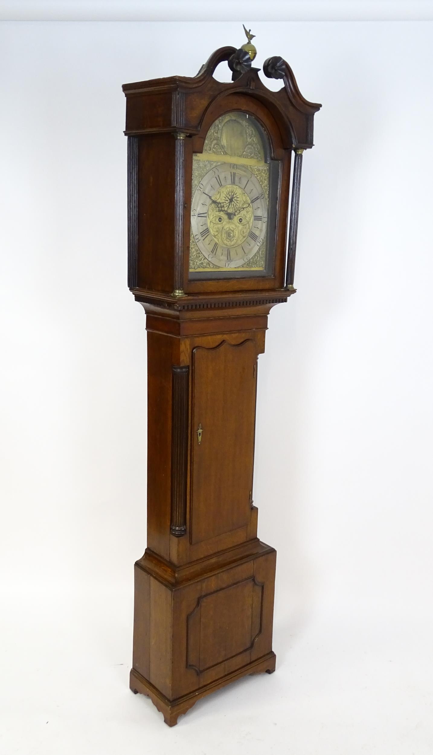 Alexander Mitchel (Mitchell) Gorbals, Glasgow : A Scottish Geo III oak 8-day longcase clock the - Image 3 of 16