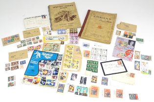 Stamps: A quantity of assorted Victorian and later postage stamps and commemorative stamps Great