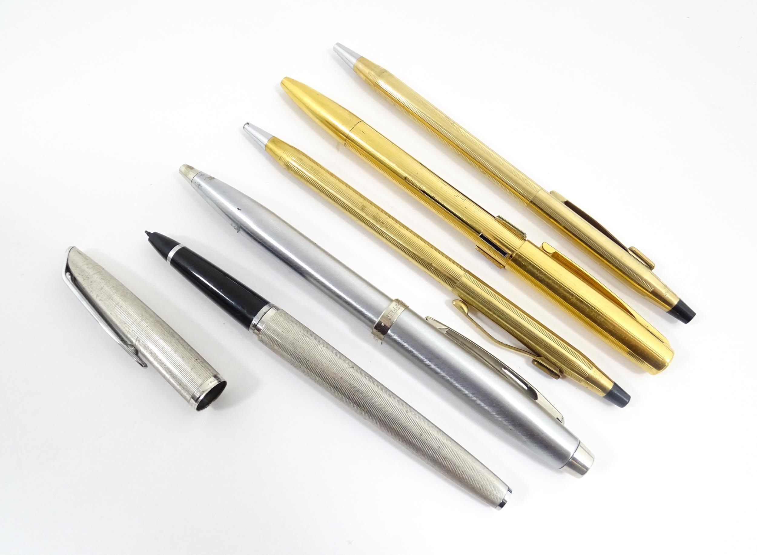 Five assorted pens, comprising a Waterman Paris 'Panta' four-colour ballpoint pen, a Cross Ireland - Image 3 of 11