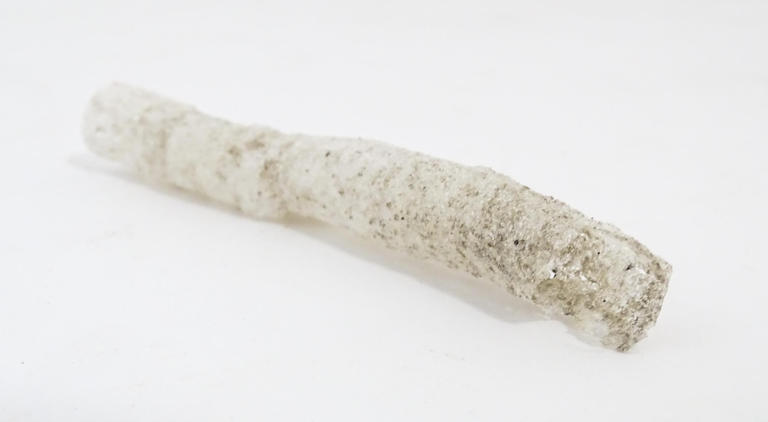 Natural History / Geology Interest: A fulgurite specimen from lightning strike. Approx. 3 1/4" - Image 3 of 8