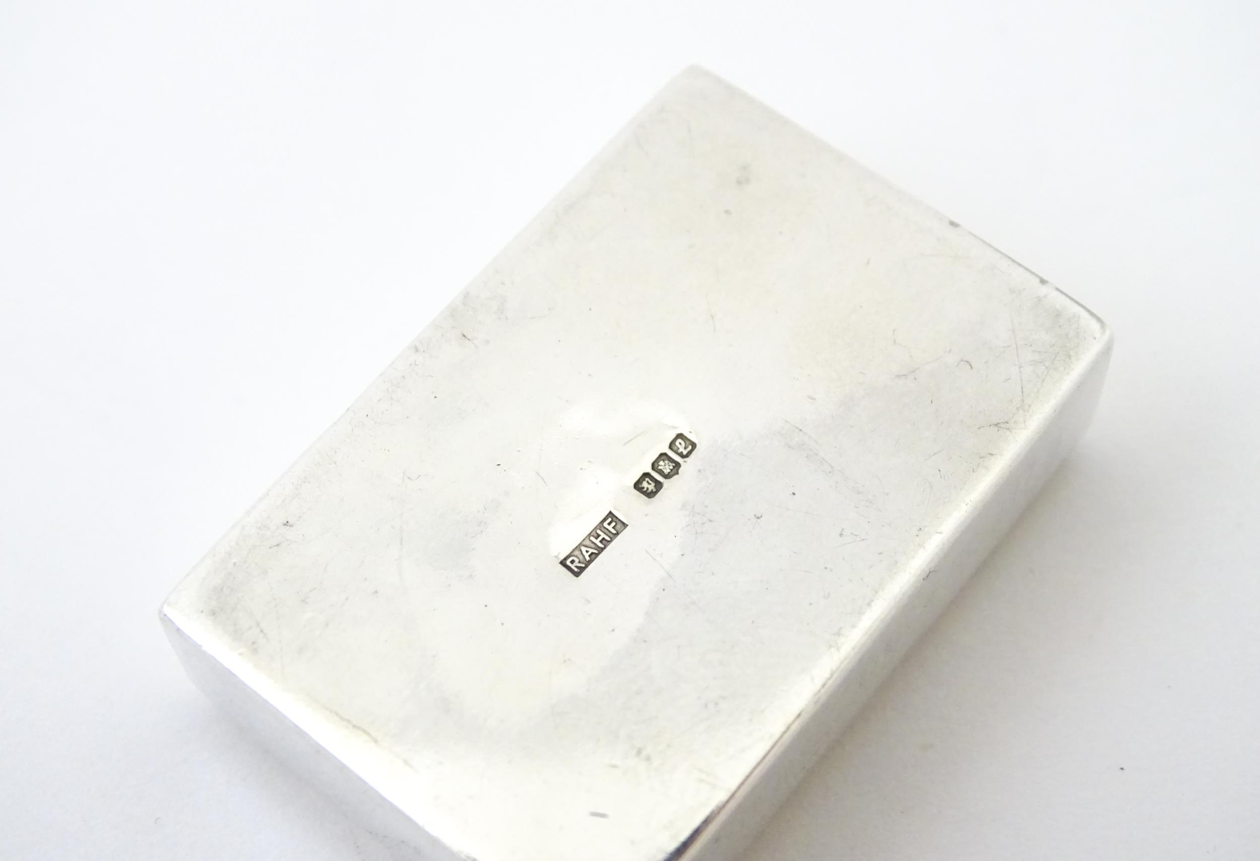 A Scottish silver box engraved to lid 'Mrs A. Fothergill', and to side 'Fill me on Sunday', - Image 8 of 9