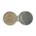 A coin formed buckle. Approx. 3 1/4" wide Please Note - we do not make reference to the condition of