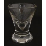 Freemasonry / Masonic Interest: A Masonic toastmasters glass etched St Andrew's Lodge No. 222.