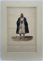 Louis Dupre (1789-1837), Original lithograph hand coloured with watercolour, Titled Photo Pikos du