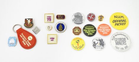 Trade Union Interest: a quantity of assorted badges, pins, etc. to include National Union of