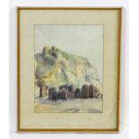 Vera Huntriss (nee Gollop), 20th century, Watercolour, Fisherman's Beach, Hastings, Sussex. Signed
