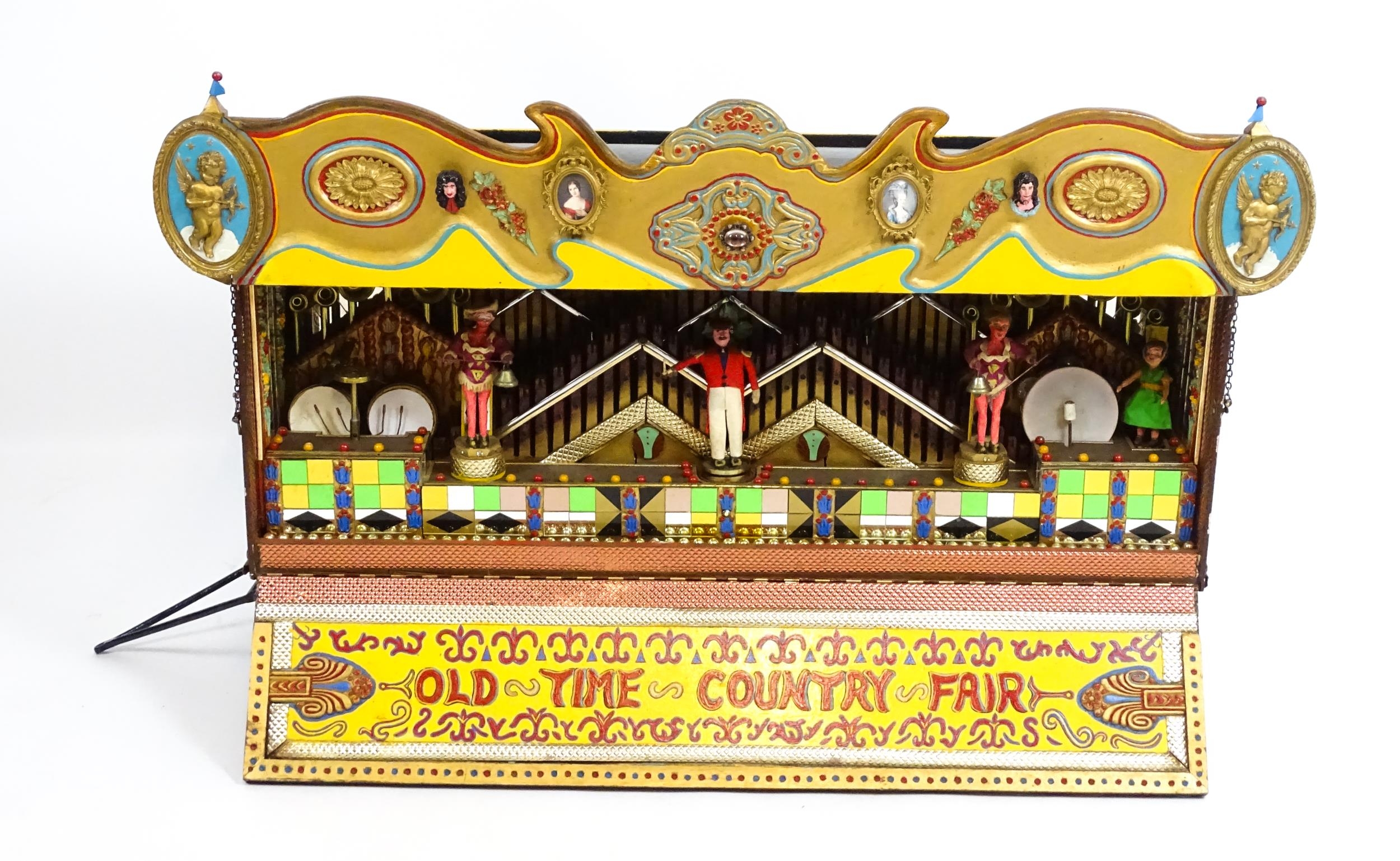 A 20thC scale model musical automaton calliope funfair / fairground wagon / trailer titled - Image 15 of 19