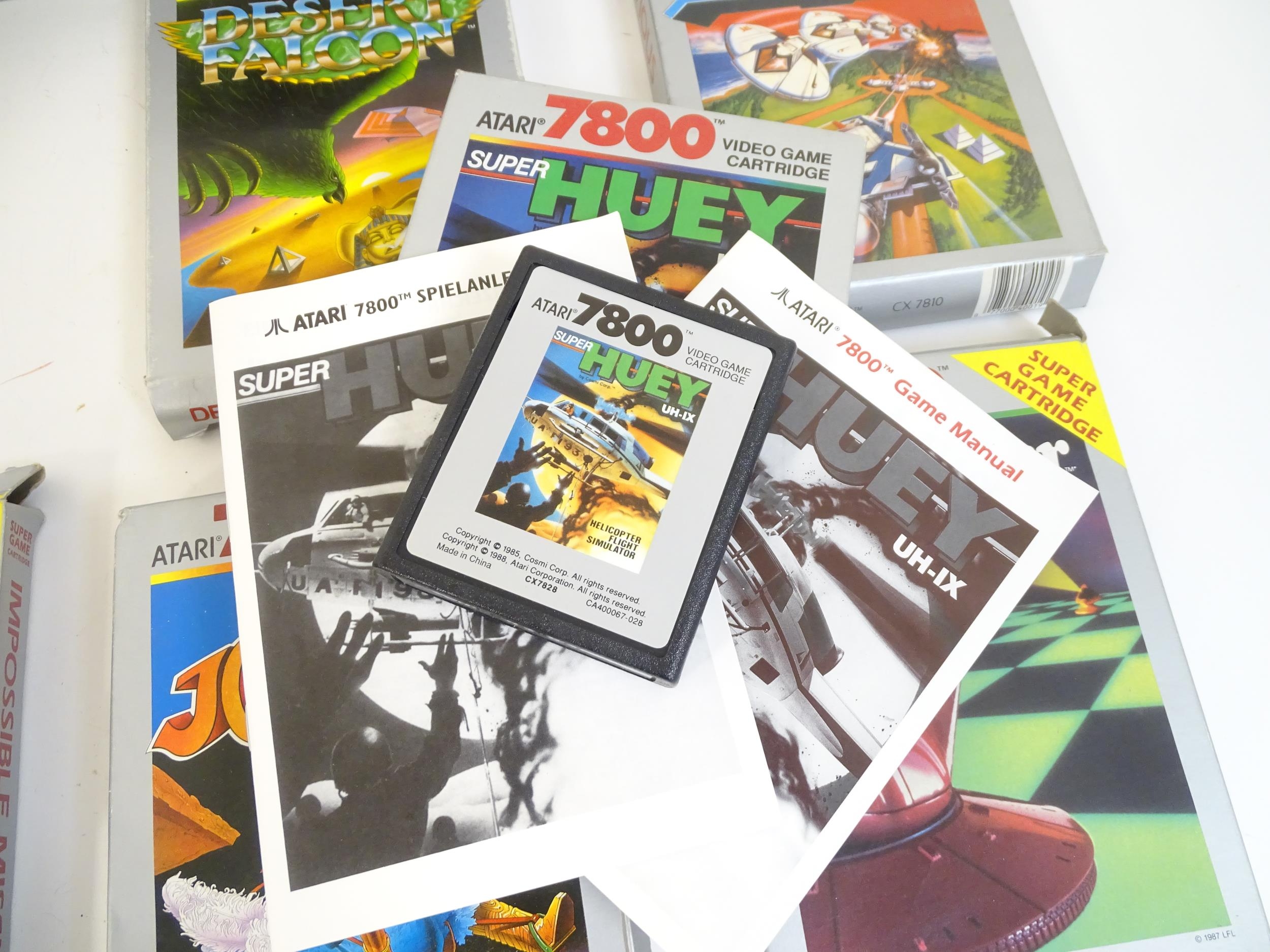 Toys: An Atari 7800 video game console. Together with games cartridges comprising Jinks, Xevious, - Image 3 of 10