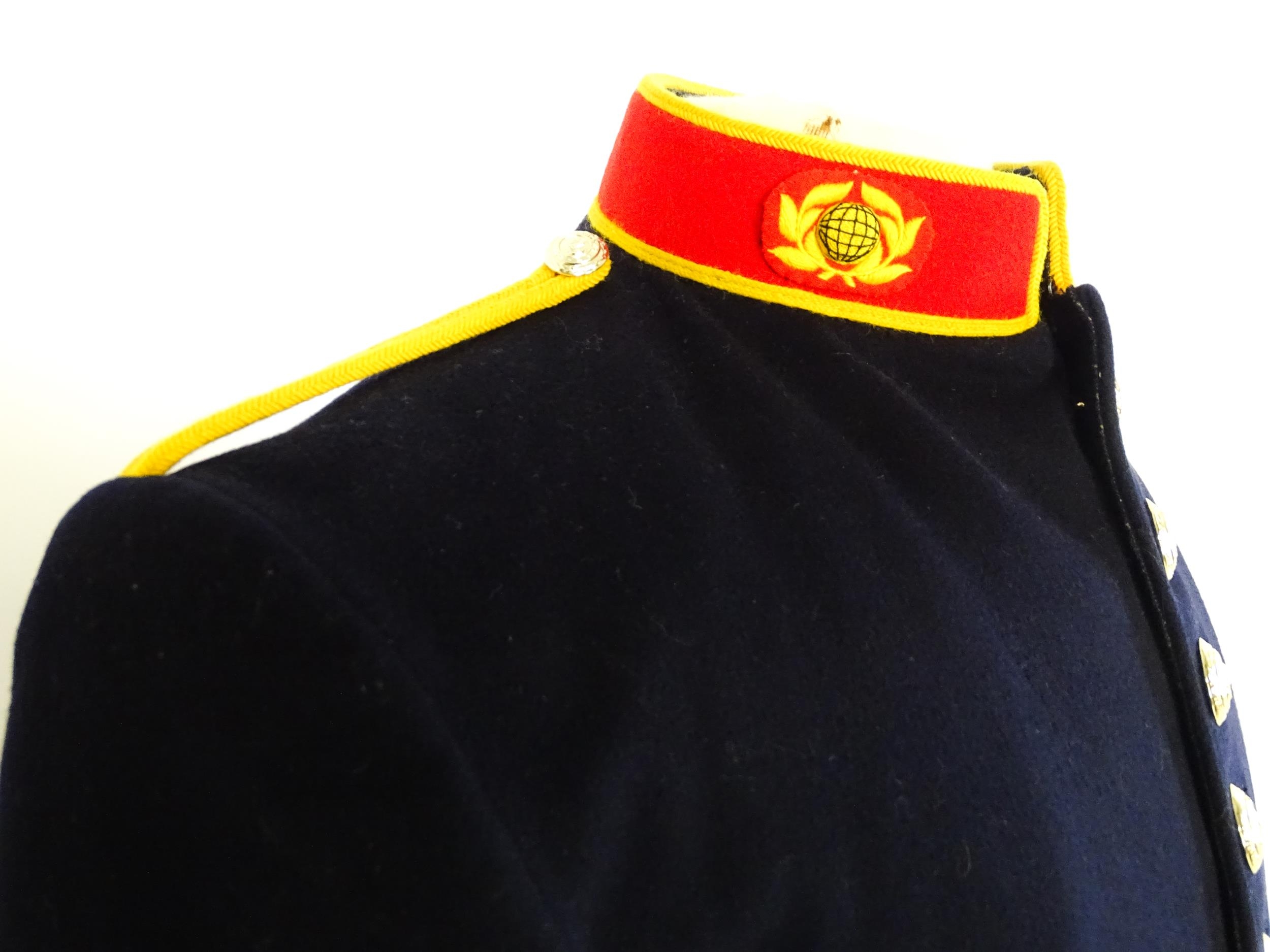 Militaria : a Royal Marines bandsman's No.1 full dress uniform, the single-breasted tunic with - Image 8 of 13