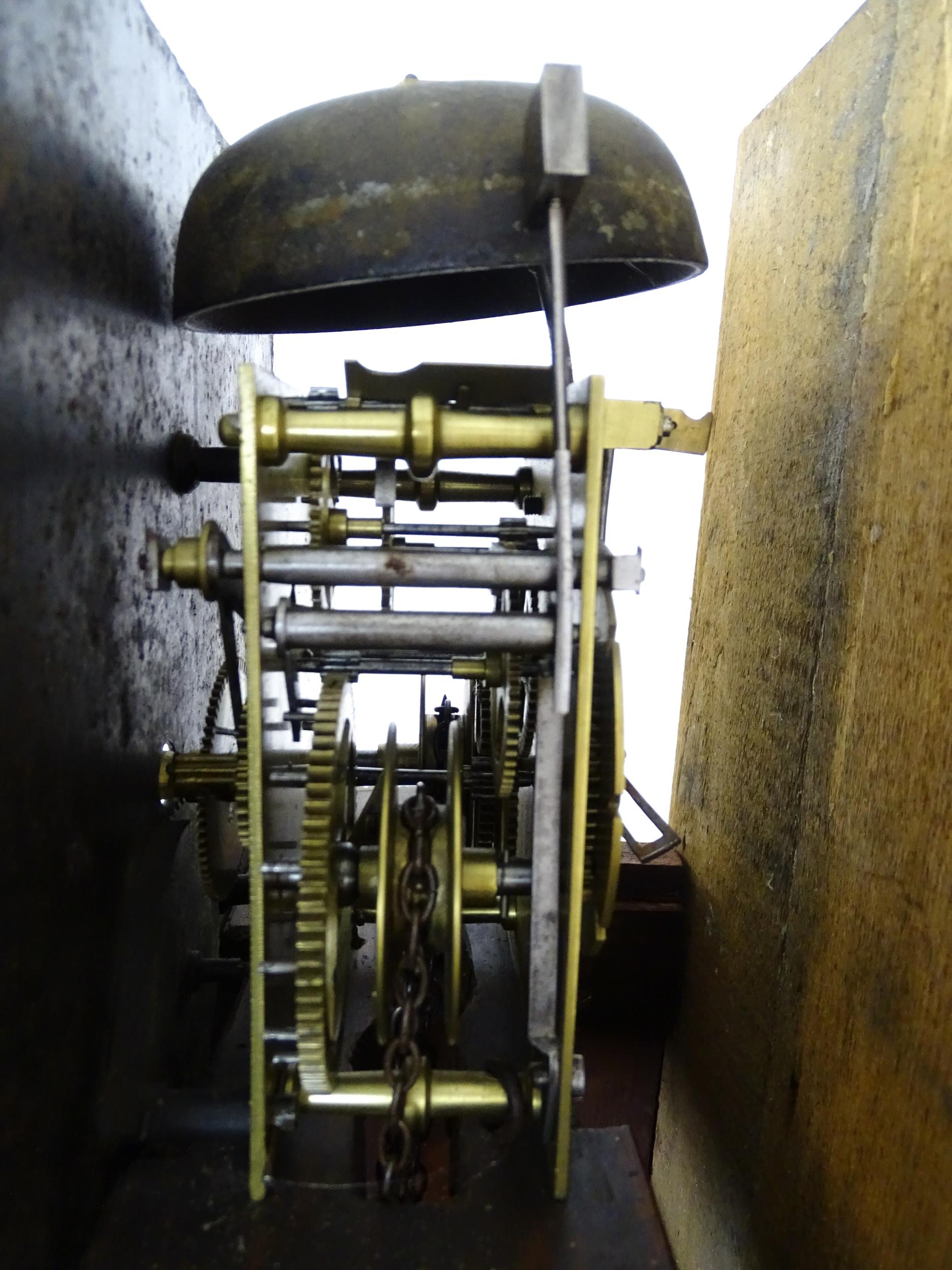 William Preddy, Langport : A 19thC oak cased 30 hour longcase clock with walnut crossbanding, the - Image 15 of 15