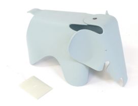 After Charles & Ray Eames - for Vitra : A Vitra moulded plastic stool modelled as an elephant in ice