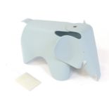 After Charles & Ray Eames - for Vitra : A Vitra moulded plastic stool modelled as an elephant in ice