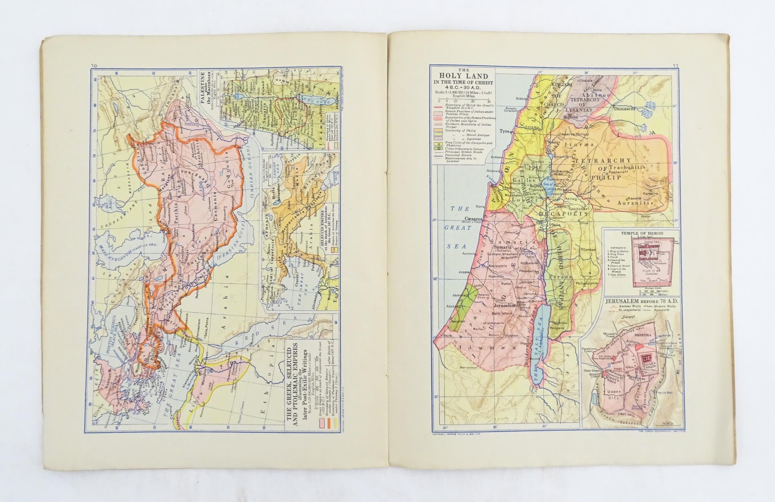 Maps: Philips' New Scripture Atlas, to include maps and plans illustrating the historical - Image 5 of 7