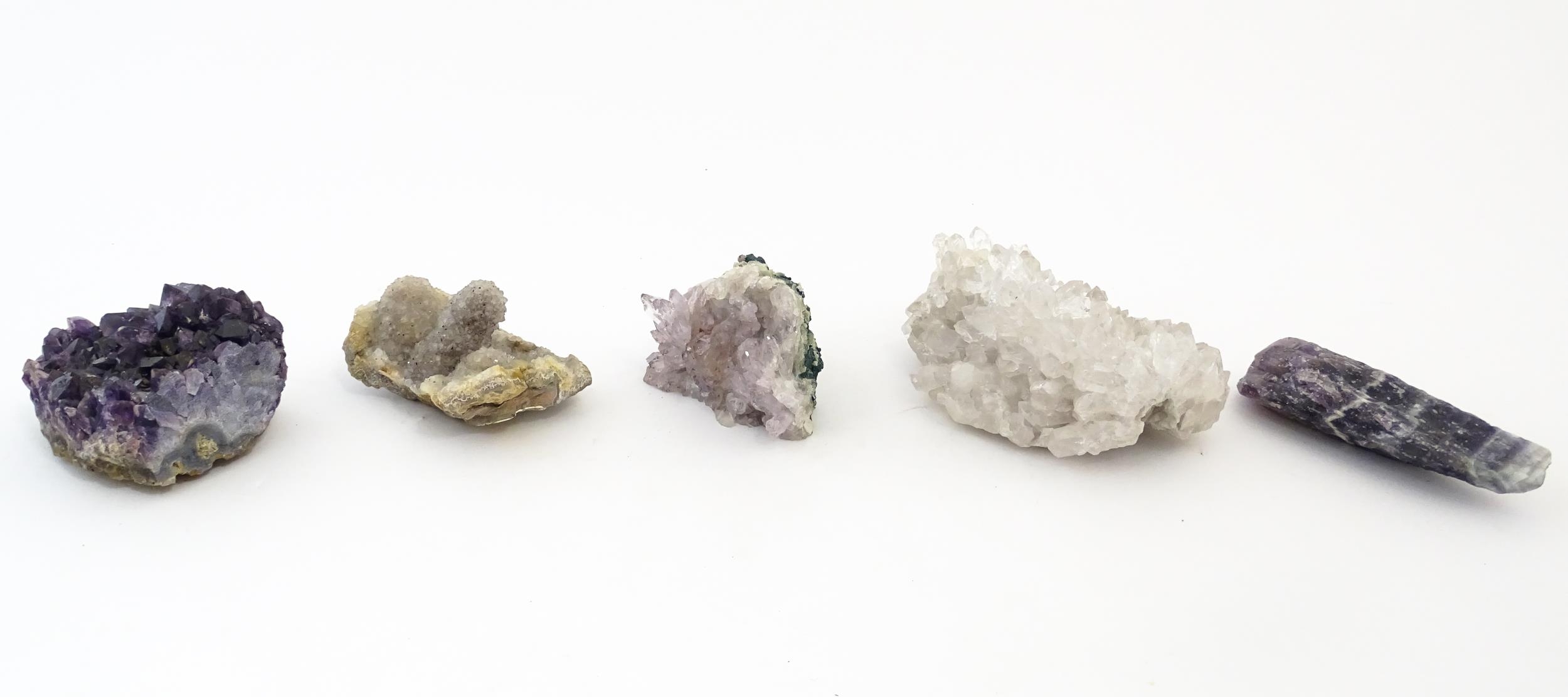 Natural History / Geology Interest: Five hardstone specimen geodes to include amethyst, quartz, etc. - Image 8 of 10