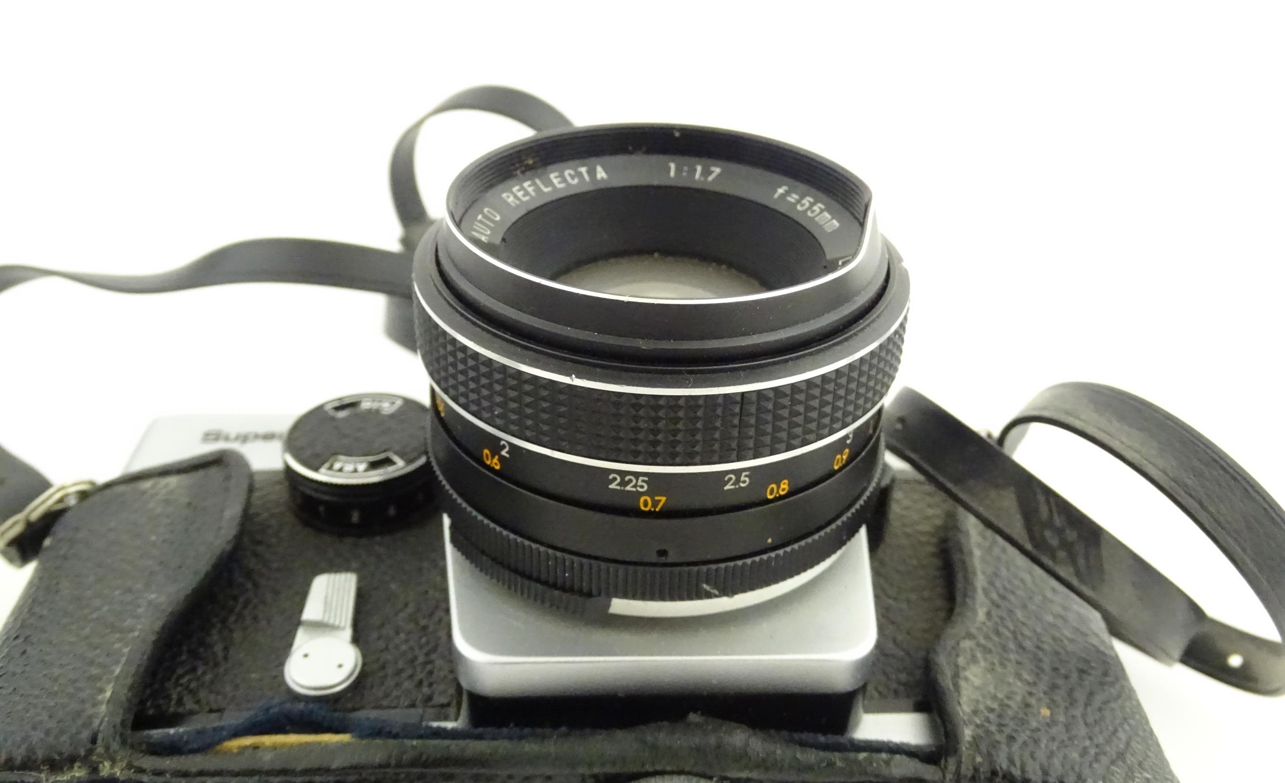 A Prinzflex Super TTL camera with 55 mm f1.7 lens M42 screw mount together with a Rollei E 15B - Image 13 of 13