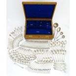 A twenty four place canteen of cutlery / flatware comprising 24 table forks, 24 dessert forks, 24