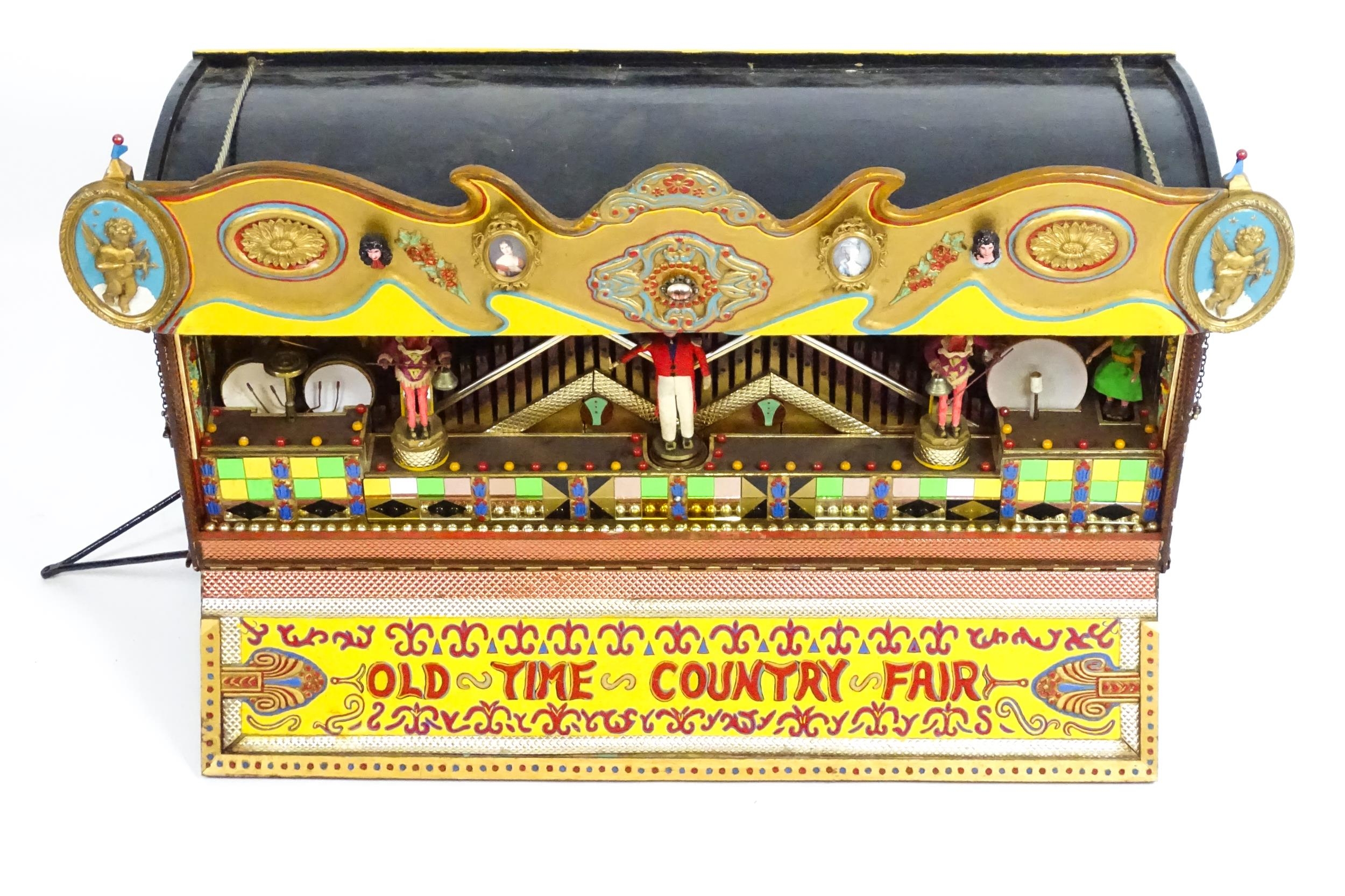 A 20thC scale model musical automaton calliope funfair / fairground wagon / trailer titled - Image 17 of 19