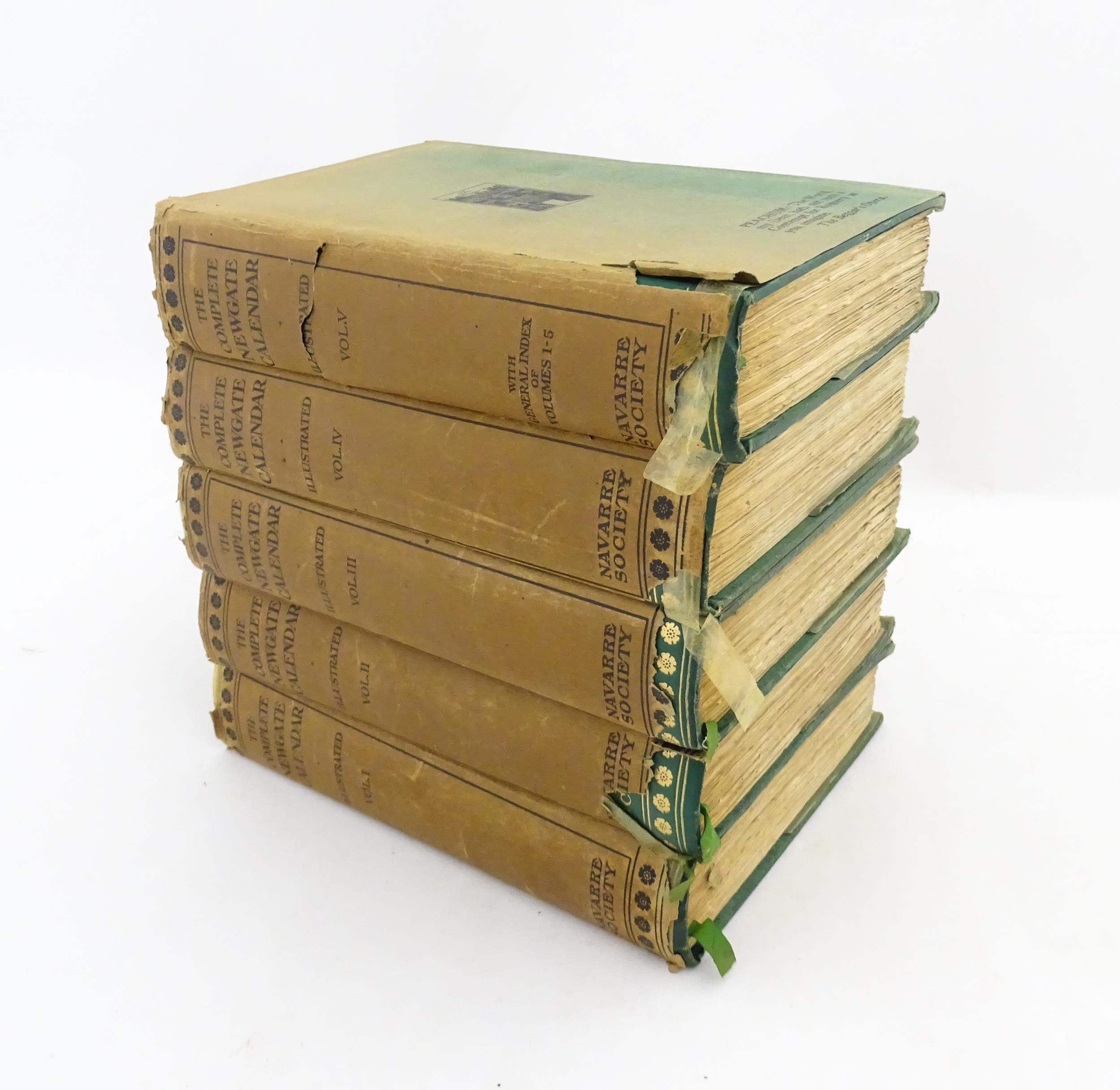 Books: The Complete Newgate Calendar, volumes 1 - 5, collated and edited by J. L. Rayner and G. T.