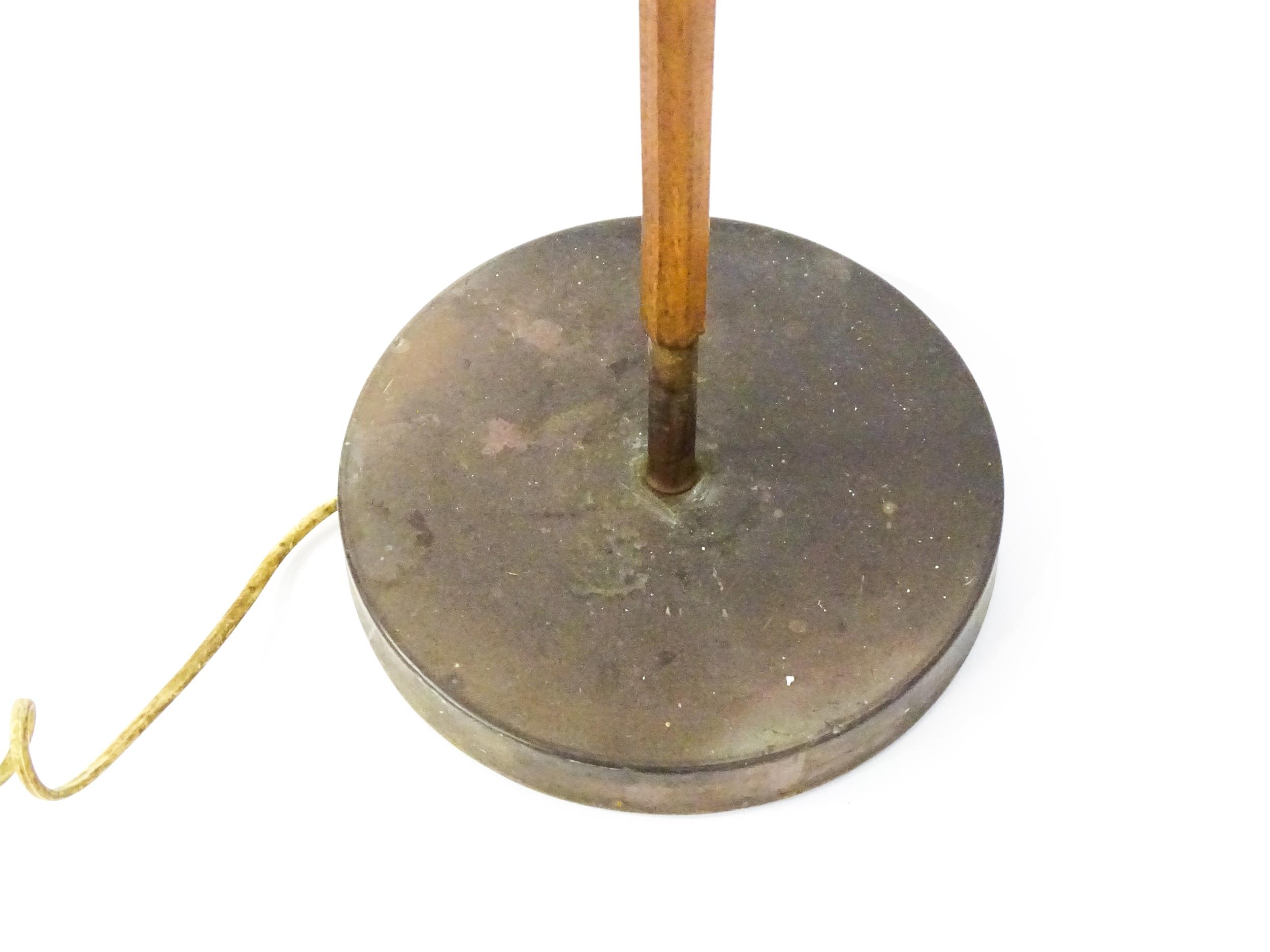 A 20thC three branch standard lamp. Approx. 62 1/2" high Please Note - we do not make reference to - Image 8 of 8