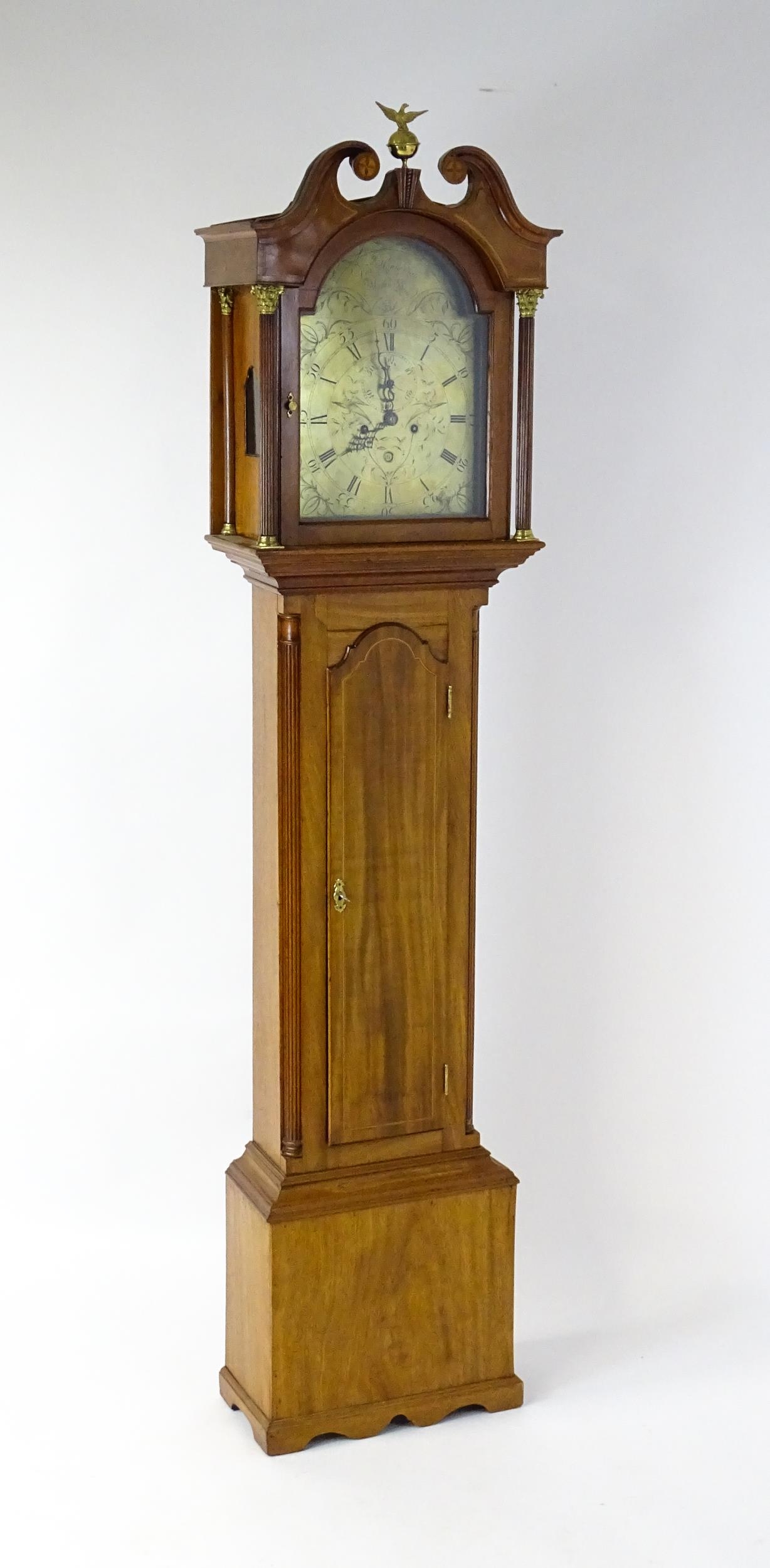 Francis Henderson - Mussleborough : A late 18th / early 19thC walnut cased 8-day longcase clock. The - Image 2 of 18