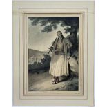 Louis Dupre (1789-1837), Original lithograph hand coloured with watercolour, Un Grec de Janina / A