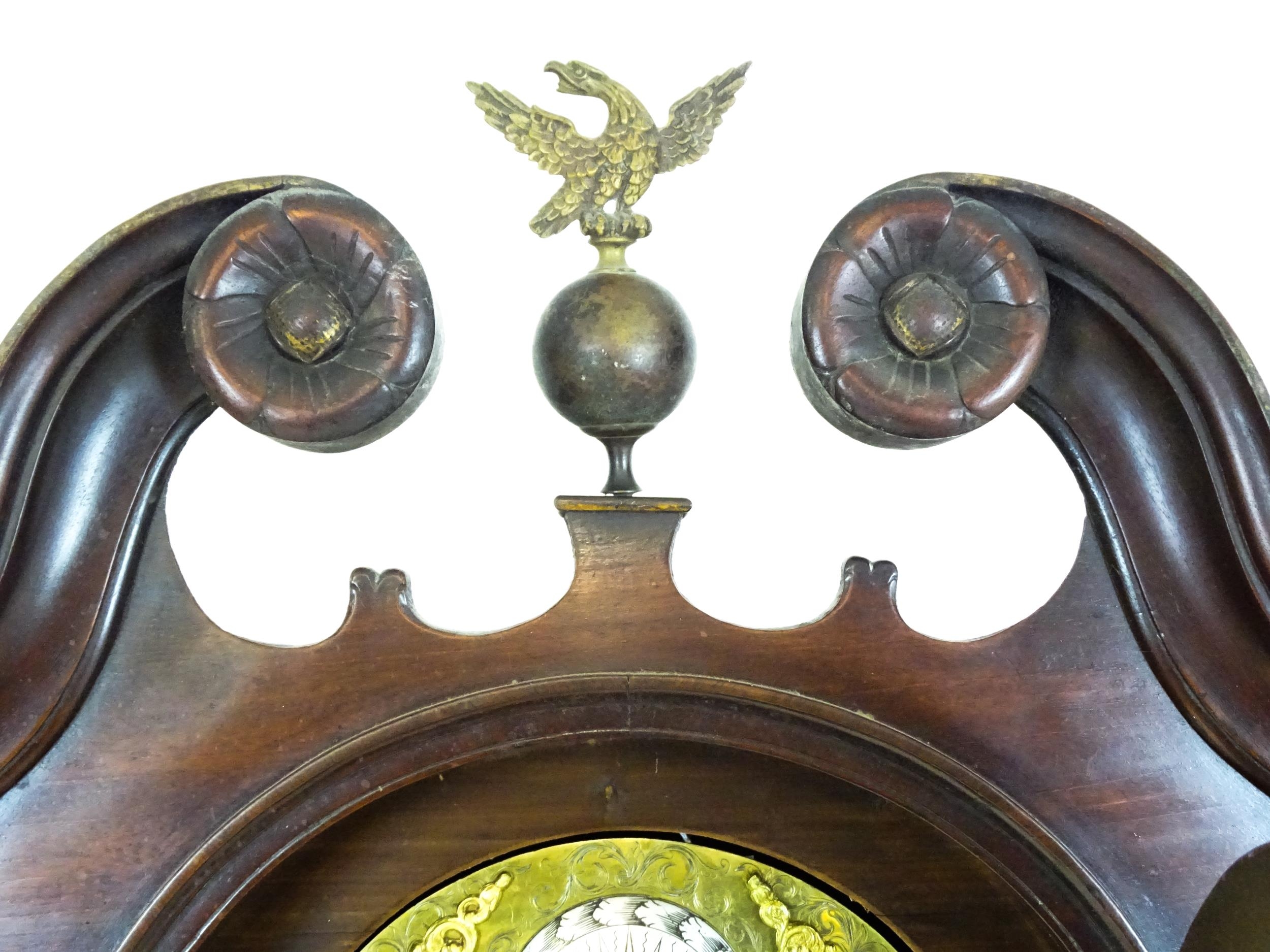 William Westbrook, London : An 18thC mahogany cased 8-day longcase clock, the brass face with - Image 10 of 15