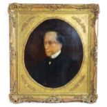G. Finely, 19th century, Oil on canvas, An oval portrait of former Prime Minister of the United
