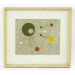 E. L. Forrest, 20th century, Mixed media, An abstract composition with circles. In the manner of
