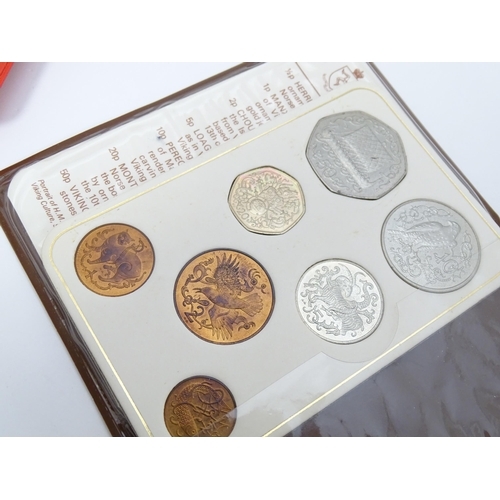 Coins: A quantity of assorted coin sets to include The Twenty Pence Pieces - United Kingdom, Isle of - Image 2 of 10