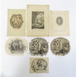 A quantity of 17th and 18thC Bartolozzi engravings to include Apollo & Daphne, Orpheus & Eurydice,