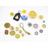 Trade Union Interest: a quantity of assorted badges, pins, etc. to include National Union of