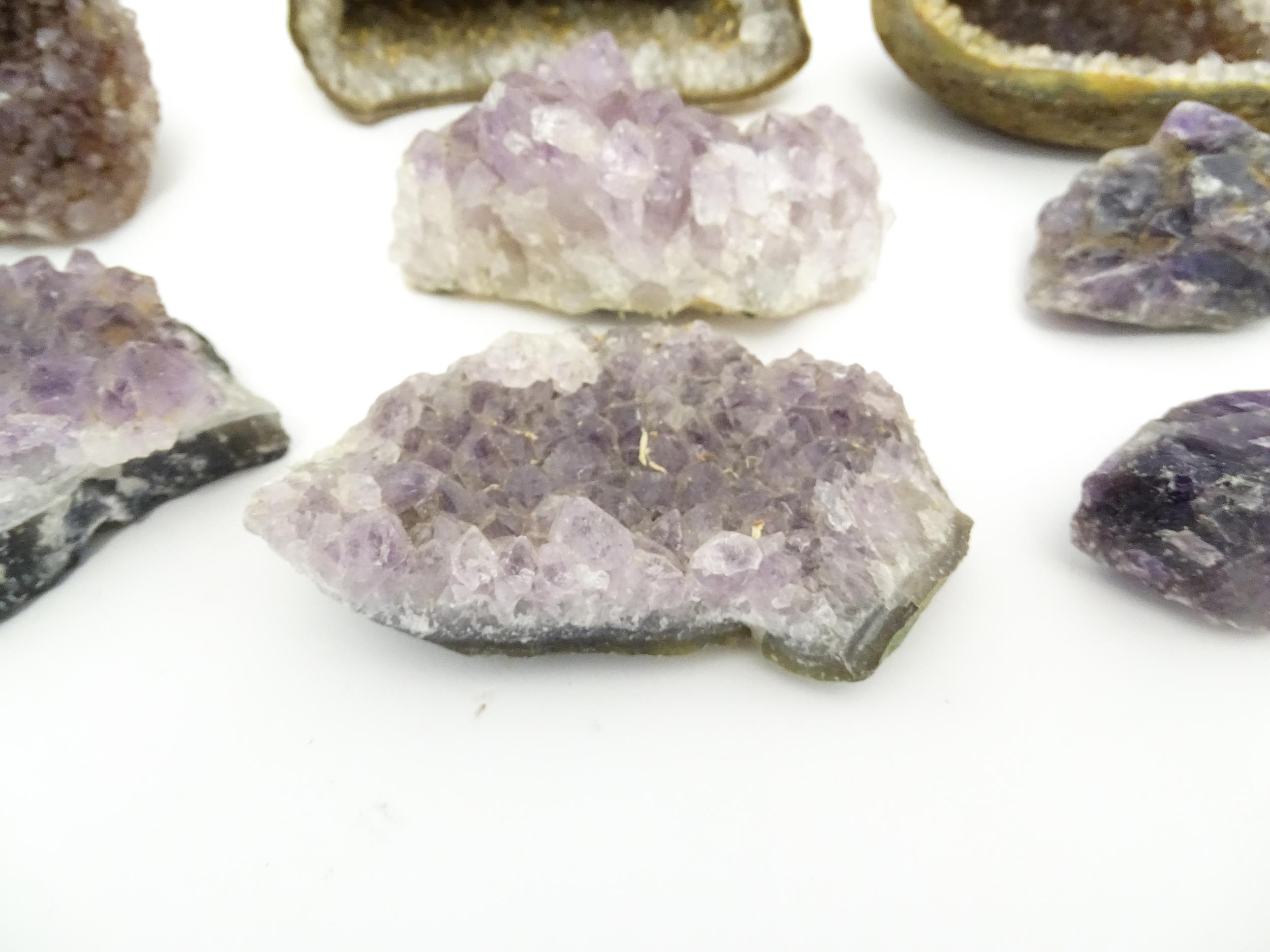 Natural History / Geology Interest: A quantity of amethyst hardstone specimens / geodes. Largest - Image 10 of 12