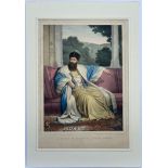 Louis Dupre (1789-1837), Original lithograph hand coloured with watercolour, Titled Le Prince de