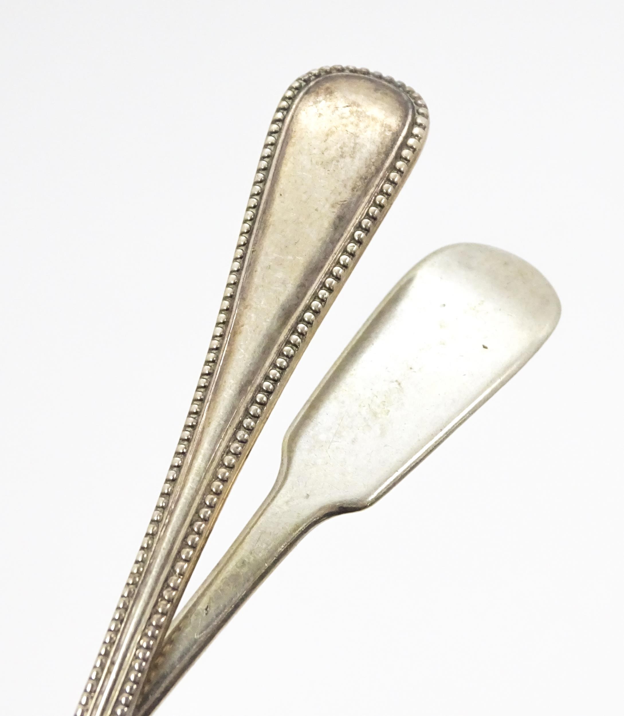 A Victorian silver long handled mustard spoon hallmarked London 1868, maker Chawner & Co. (George - Image 2 of 9