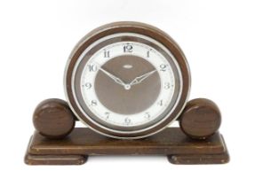 An Art Deco Metamec Dereham mantle clock. Approx. 8" high Please Note - we do not make reference
