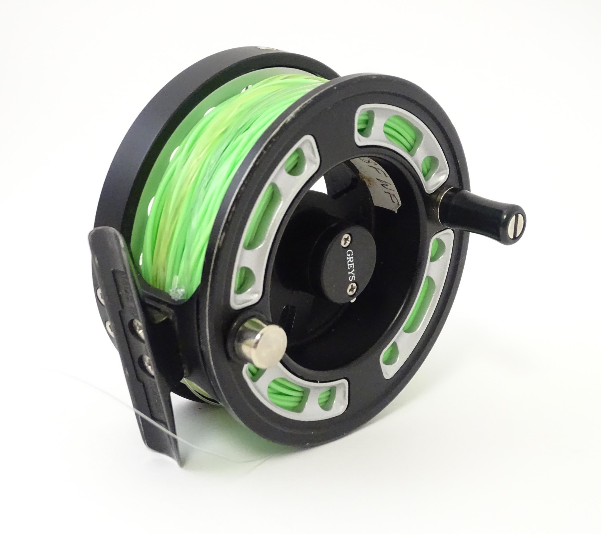 Fishing : a cased Greys GRX i+ centrepin fly reel and three spools (with line), the reel approx 3 - Image 5 of 8