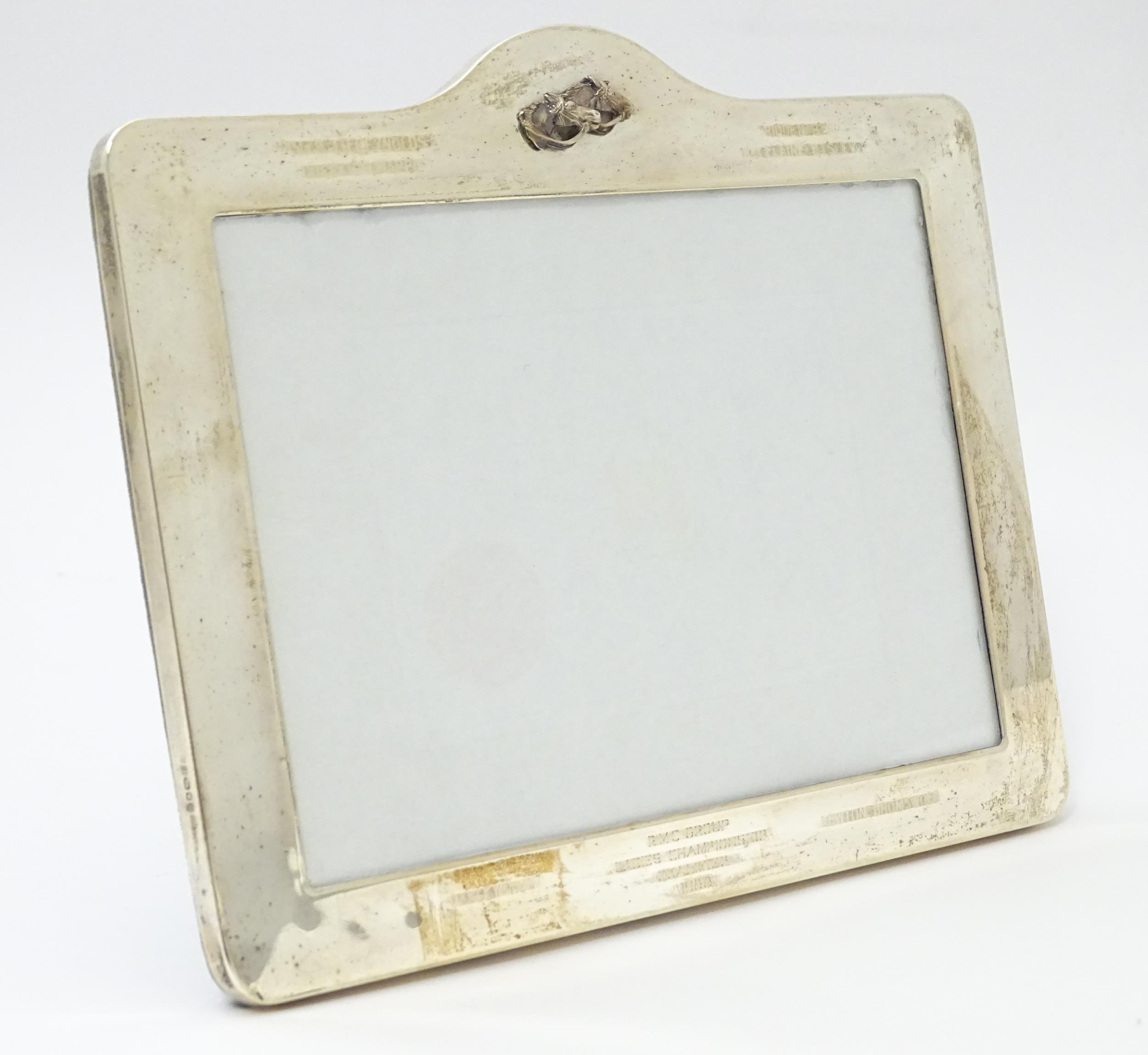 An easel back photograph frame with silver surround with horse head and engraved detail, - Image 13 of 13