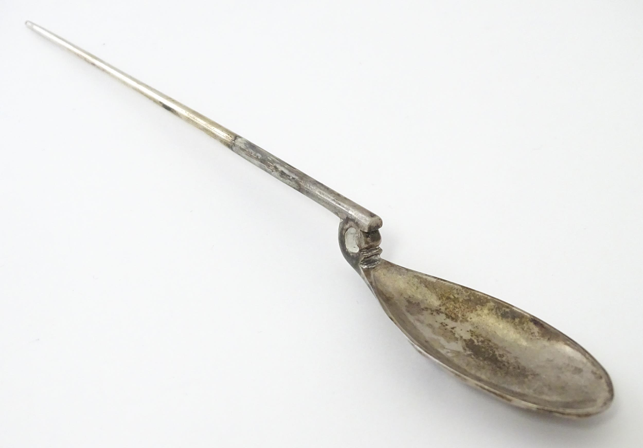 A silver replica of a Roman Christening spoon, indistinctly marked. Approx. 8 1/4" long Please - Image 10 of 17