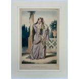 Louis Dupre (1789-1837), Original lithograph hand coloured with watercolour, Titled La Princesse