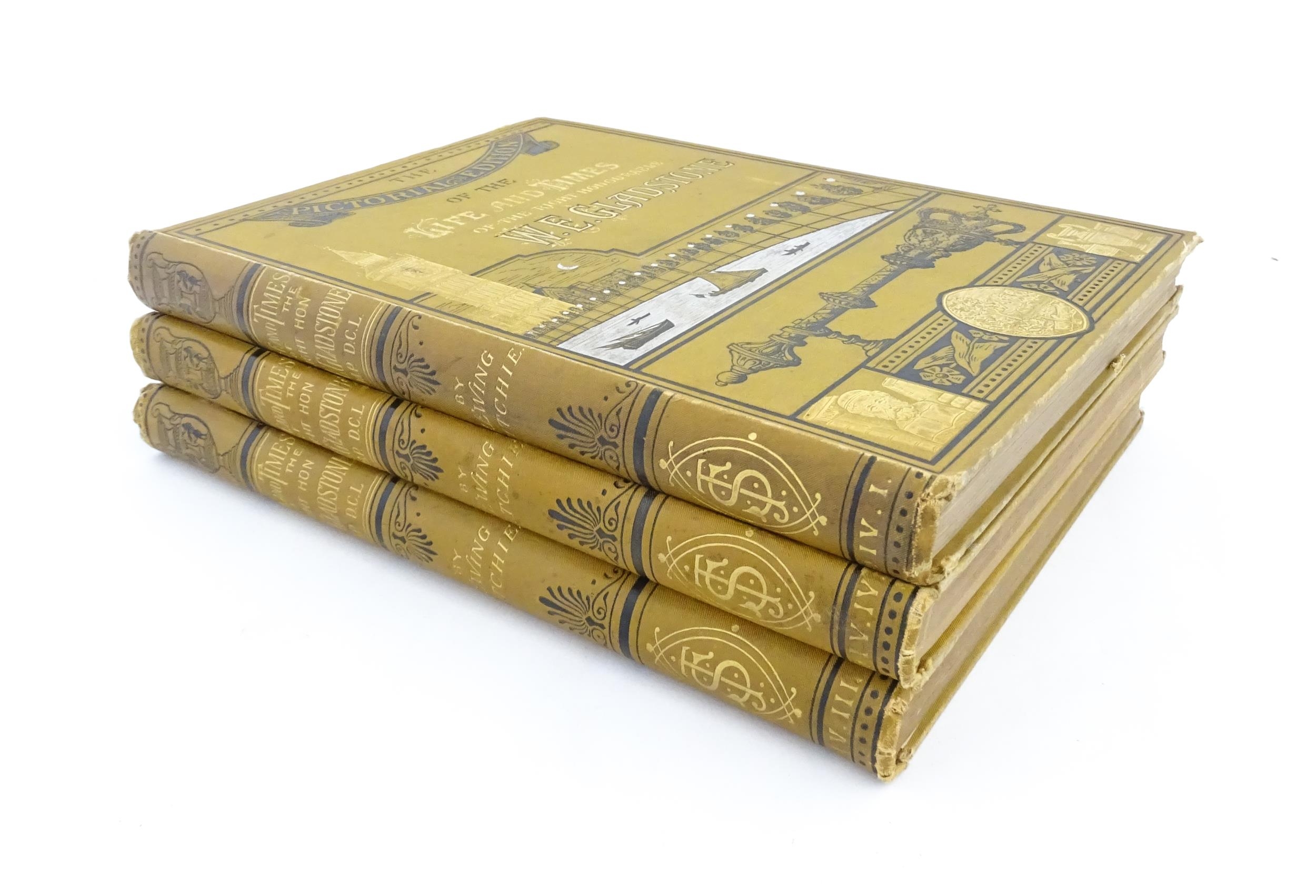 Books: Three volumes of The Pictorial Edition of the Life and Times of the Right Honourable W. E. - Image 2 of 8