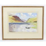 Francis R. Flint (1915-1977), Welsh School, Watercolour, A view of Tal-y-Llyn Lake, Snowdonia,
