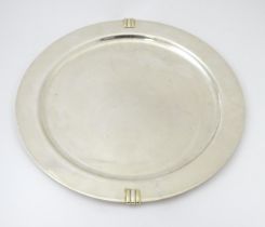 A silver plate charger / tray engraved to reverse House of Fraser Buyer of the Year Award, and