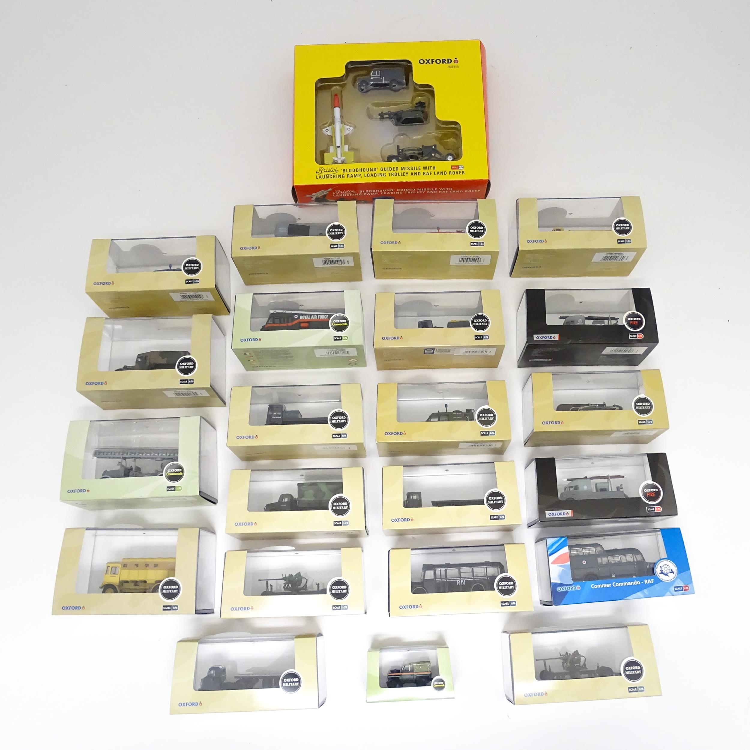 Toys: A quantity of die cast scale model Oxford Military / Fire / Commercials vehicles to include - Image 3 of 15