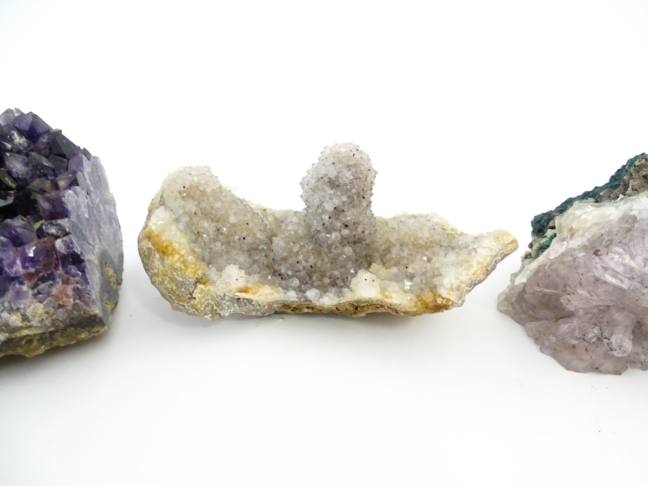 Natural History / Geology Interest: Five hardstone specimen geodes to include amethyst, quartz, etc. - Image 4 of 10