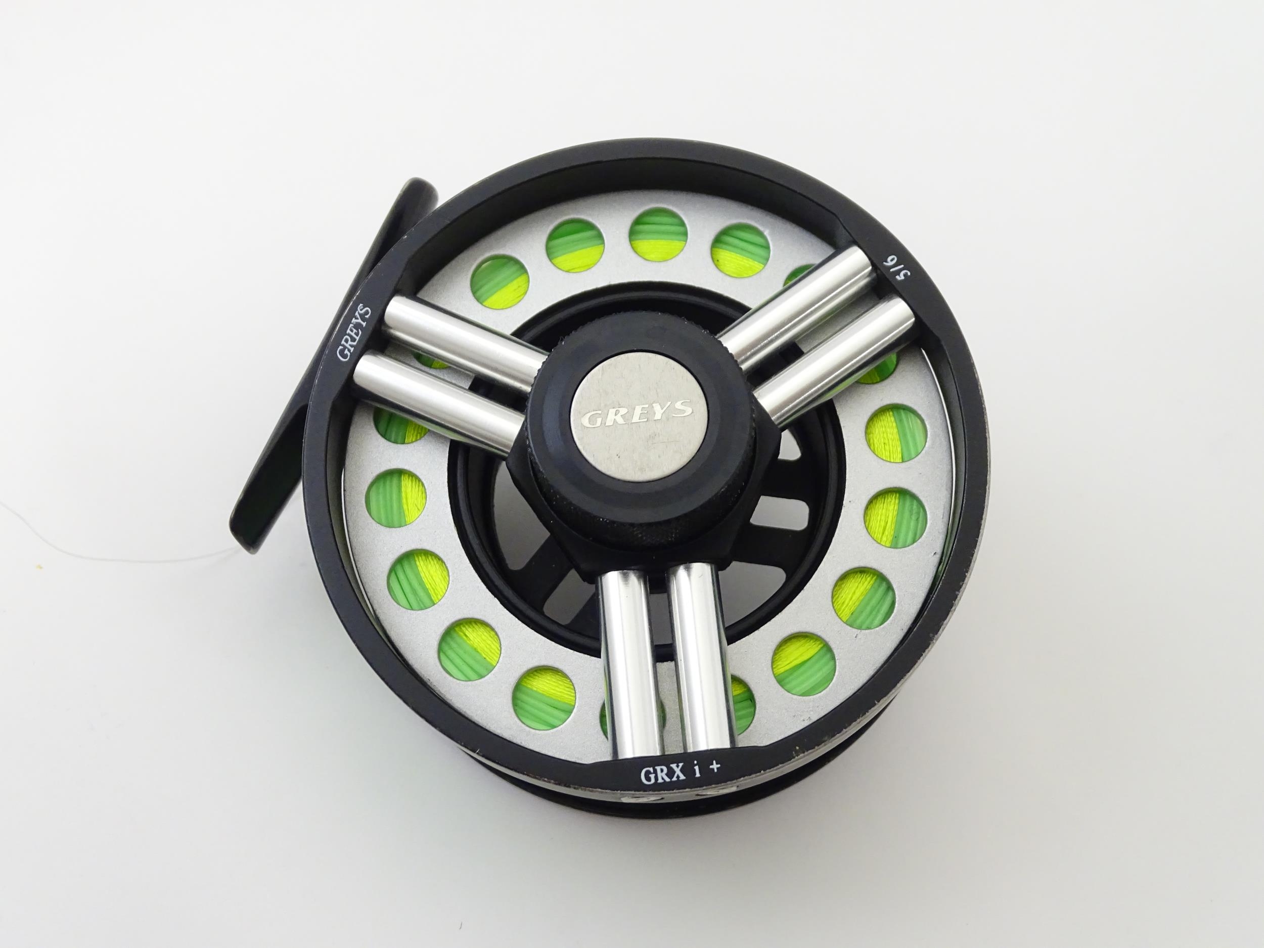 Fishing : a cased Greys GRX i+ centrepin fly reel and three spools (with line), the reel approx 3 - Image 3 of 8
