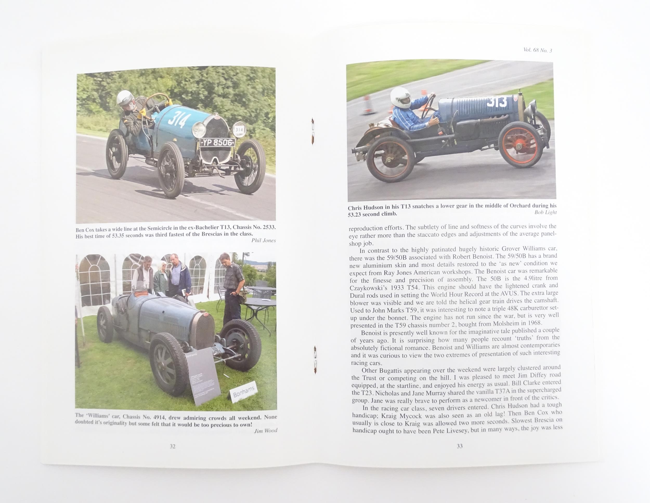 Ephemera : a first edition copy of Ettore Bugatti International Magazine, English edition 'n.0' with - Image 10 of 10