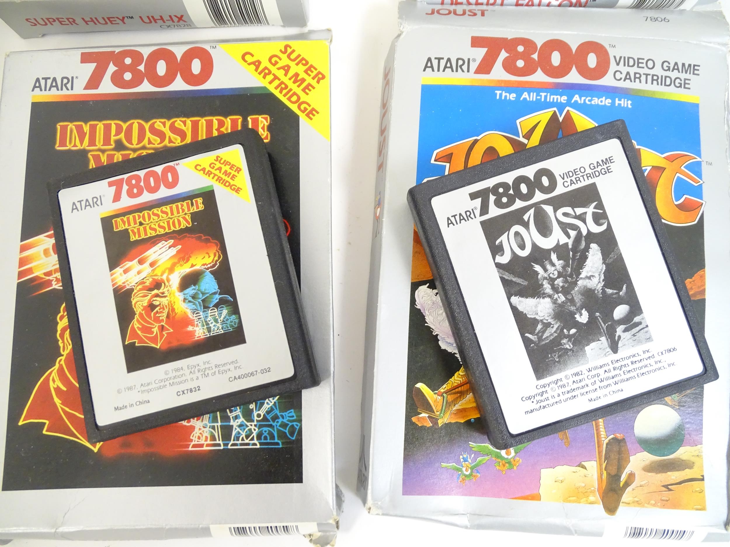 Toys: An Atari 7800 video game console. Together with games cartridges comprising Jinks, Xevious, - Image 4 of 10
