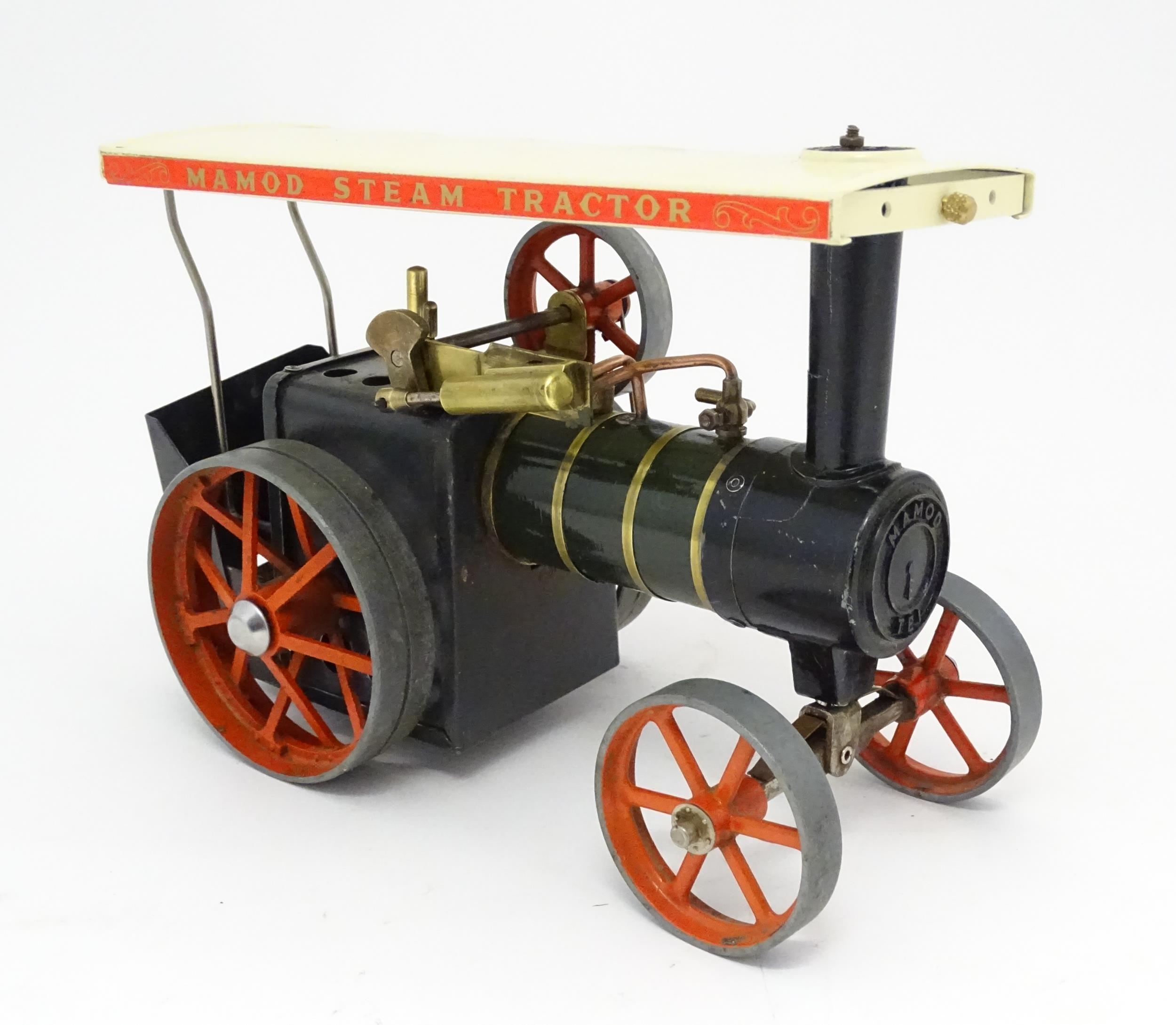 Toy: A Mamod model Steam Tractor traction engine TE1. Approx. 10" long Please Note - we do not - Image 5 of 10