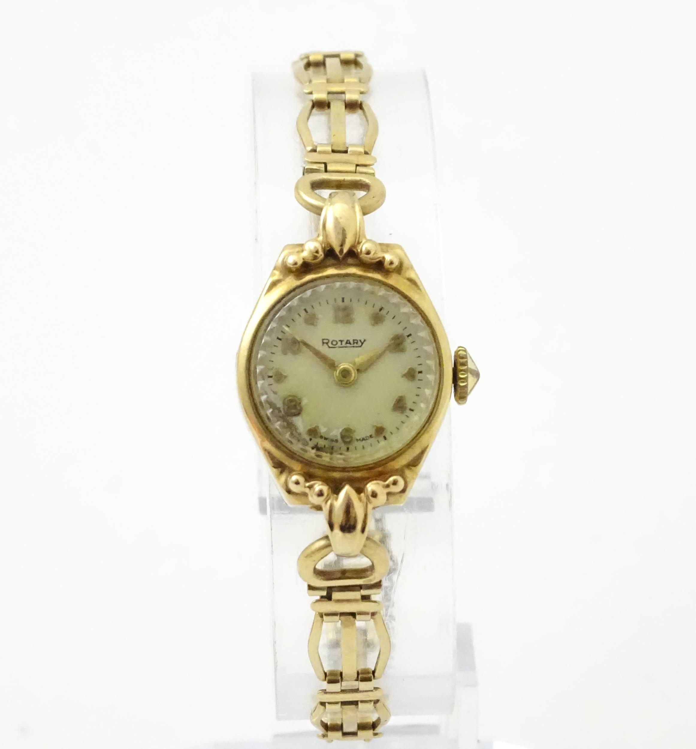 Three various 9ct gold ladies wristwatches, two with 9ct gold bracelet straps. Maker to include - Image 12 of 28