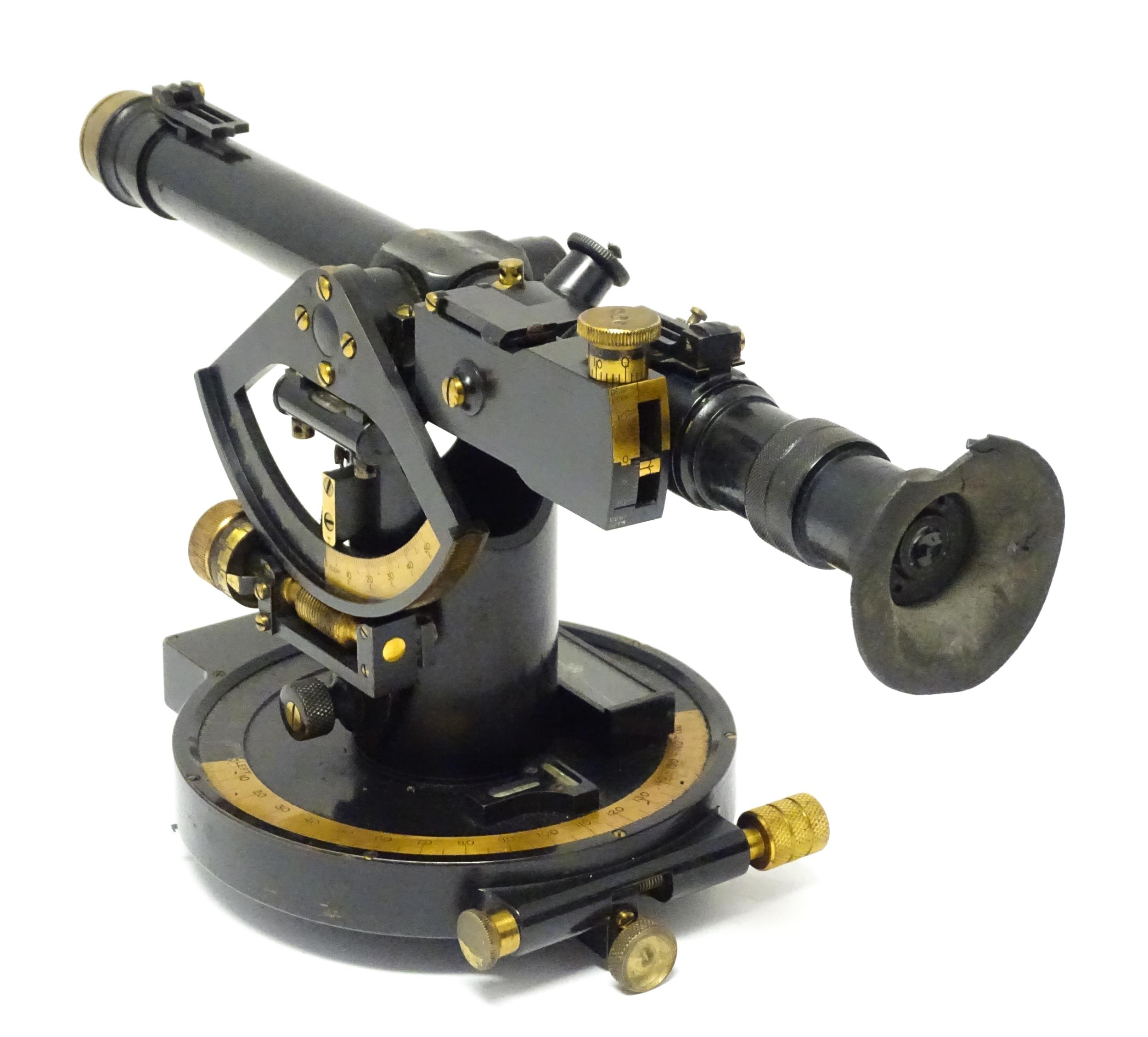 Militaria : a cased c1917 Telescope Director No.5 Mk1 artillery gun sight, with blacked finish, - Image 8 of 19